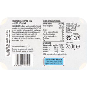 Margarina Light Oliva Tarrina