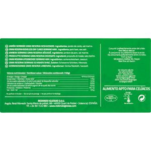 Jamón Gran Reserva 100% Natural 18 Meses