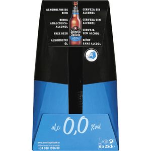 Cerveza sin Alcohol 0,0 Pack de 6 Botellas