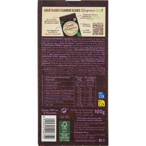 Chocolate Negro Organic 90% Cacao
