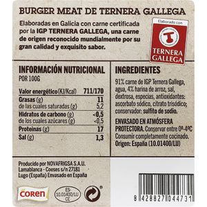 Burger Ternera Gallega