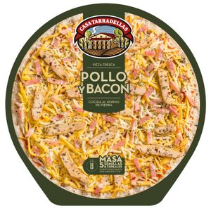 Pizza Pollo y Bacón con Masa 5 Semillas