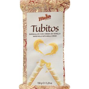 Tubitos Rellenos Crema de Vainilla