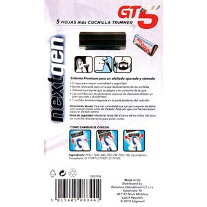 Segona imatge del producte Maquineta Afaitar 5 F GT5 de la marca NEXTGEN