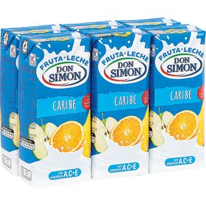 Zumo de Frutas y Leche Sabor Caribe P-6 DON SIMON