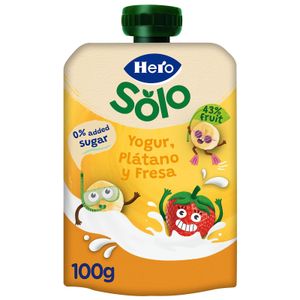 Pouche Yogurt Plátano Fresa HERO