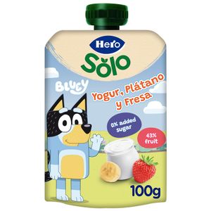 Pouche Yogurt Plátano Fresa