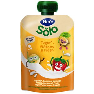 Pouche Yogurt Plátano Fresa