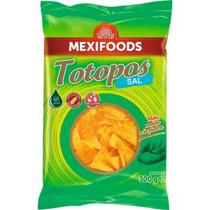 MEXIFOODS Nachos de Maíz Fritos Sabor Natural
