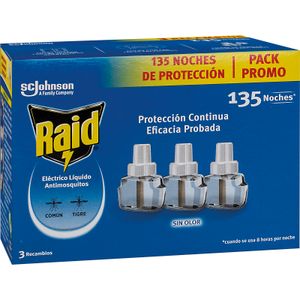Insecticida Eléctrico Dos Recambios Más Uno RAID