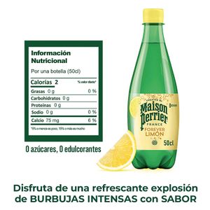 Refresco Agua con Gas Limón Botella