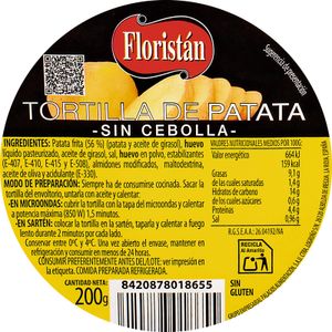 Tortilla sin Cebolla Mini