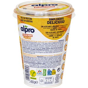 Postre Soja con Mango Sin Azúcares Añadidos