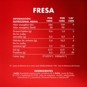 Bebida Láctea 0%0% Proteína Fresa-Frambues