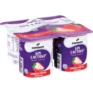 Yogur sin lactosa –