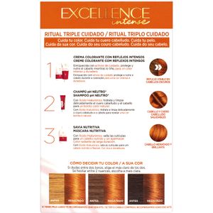 Segona imatge del producte Tint N. 7.43 Ros Rogenc Daurat de la marca EXCELLENCE