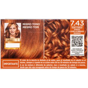 Sisena imatge del producte Tint N. 7.43 Ros Rogenc Daurat de la marca EXCELLENCE