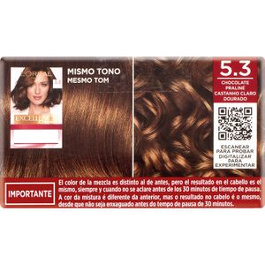 Setena imatge del producte Tinte Núm 5.3 Xocolate Praliné de la marca EXCELLENCE