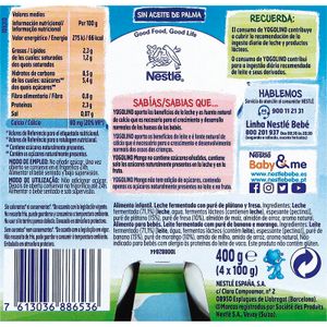 Yogolino Fresa y Plátano 0% Azúcar