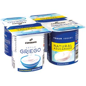 Yogur Griego Natural Azucarado
