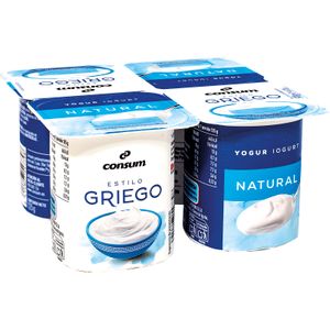 Yogur Griego Natural Pack de 4 Unidades