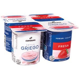 Yogur Griego con Fresa Pack de 4 Unidades