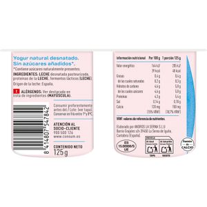 Yogur 00% Natural Pack de 4 Unidades