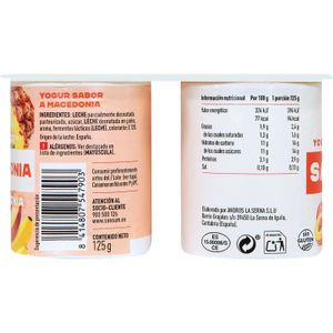 Comprar YOGUR DANONE SABOR MACEDONIA 4 UNIDADES