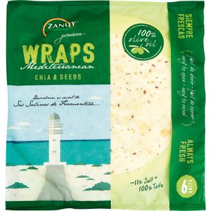 ZANUY Wraps Semillas Paqueta 6 Unidades