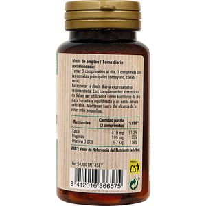 Segona imatge del producte Calci, Magnesi i Vitamines D3 de la marca NATURTIERRA