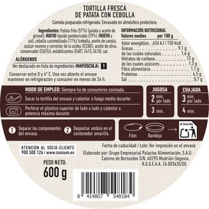 Tortilla de Patata Fresca con Cebolla