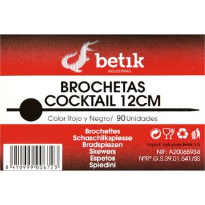 Segona imatge del producte Broqueta Aperitiu Bambú 12 cm. 90 Unitats de la marca BETIK