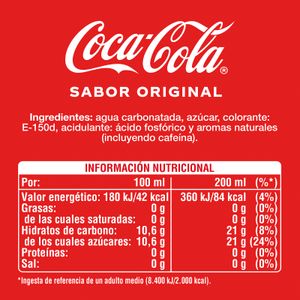 Refresco Cola Pack de 4 Botellas Vidrio