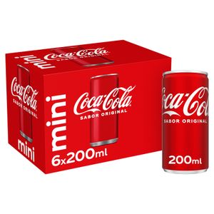 COCA-COLA Refresco Cola Regular Pack Indivisible 6 Latas