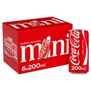 COCA-COLA Refresco Cola Regular Pack Indivisible 6 Latas