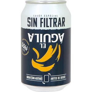 Cerveza sin Filtrar Lata EL ÁGUILA