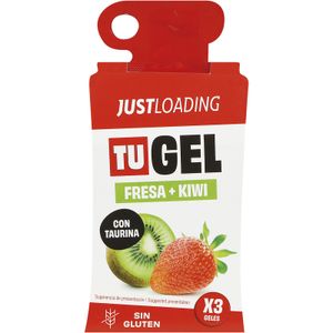 JUST LOADING Energy Gels Fresa y Kiwi Pack de 3