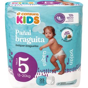 Pañal Braguita Talla 5 de 13 a 20 Kilos