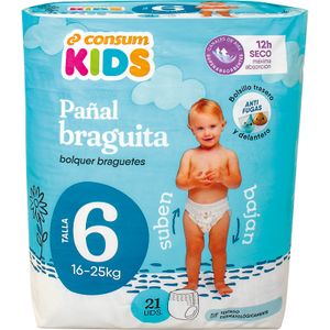 Pañal Braguita Talla 6 de 16 a 25 Kilos