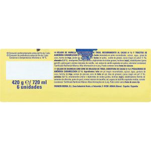 Cono Extreme Doble Vainilla Pack de 6