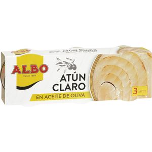 ALBO Atún Claro Aceite Oliva Pack 3