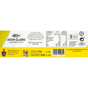 Atún Claro Aceite Oliva Pack 3