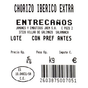Chorizo Ibérico Extra