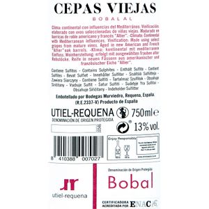 Vino Tinto Bobal D.O.Utiel Requena
