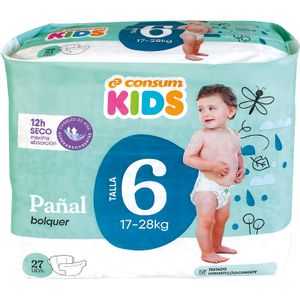 Comprar DODOT BEBÉ SECO PAÑAL T.6 17-28KG (28 PAÑALES) a precio online