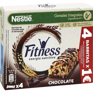 Barrita Fitness Chocolate Pack 4 Unidades