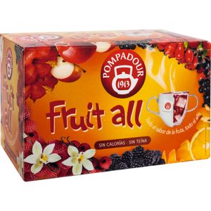 Infusión Fruit All sin Teína 20 Bolsitas POMPADOUR
