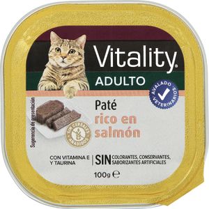 Comida Húmeda Gatos Rico en Salmón