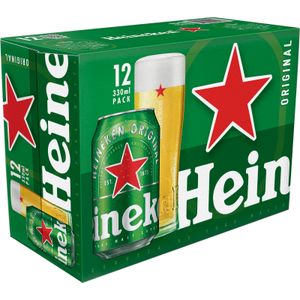 HEINEKEN Cerveza Holandesa Lata Pack de 12