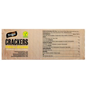 Crackers Fibra y Sésamo Harina Integral Centeno